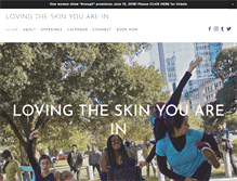 Tablet Screenshot of lovingtheskinyouarein.com